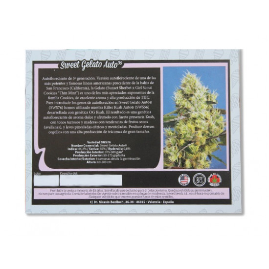 Sweet Gelato Auto autofem (SwS) Sweet Gelato Auto autofem (SwS)